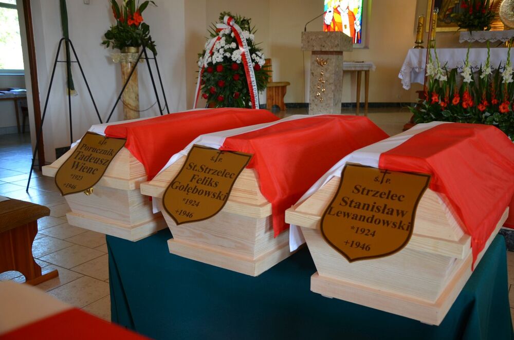 Uroczystości pogrzebowe 14 żołnierzy Wojska Polskiego zamordowanych w lipcu 1946 r. przez nacjonalistów ukraińskich – Jawornik Ruski, 29 lipca 2022. Fot. Katarzyna Gajda-Bator IPN O/Rzeszów