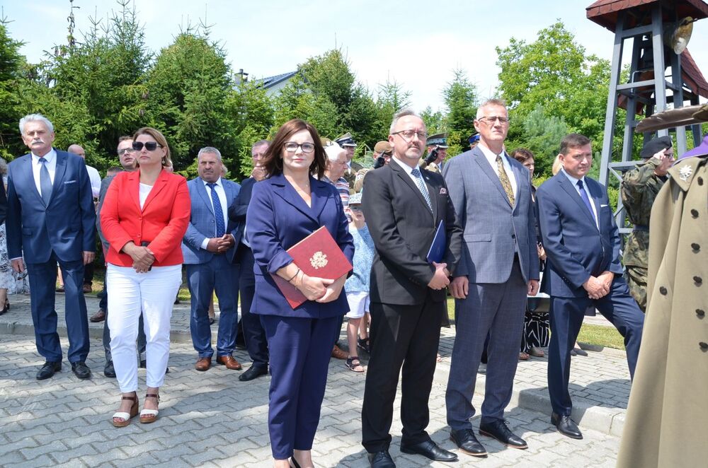 Uroczystości pogrzebowe 14 żołnierzy Wojska Polskiego zamordowanych w lipcu 1946 r. przez nacjonalistów ukraińskich – Jawornik Ruski, 29 lipca 2022. Fot. Katarzyna Gajda-Bator IPN O/Rzeszów