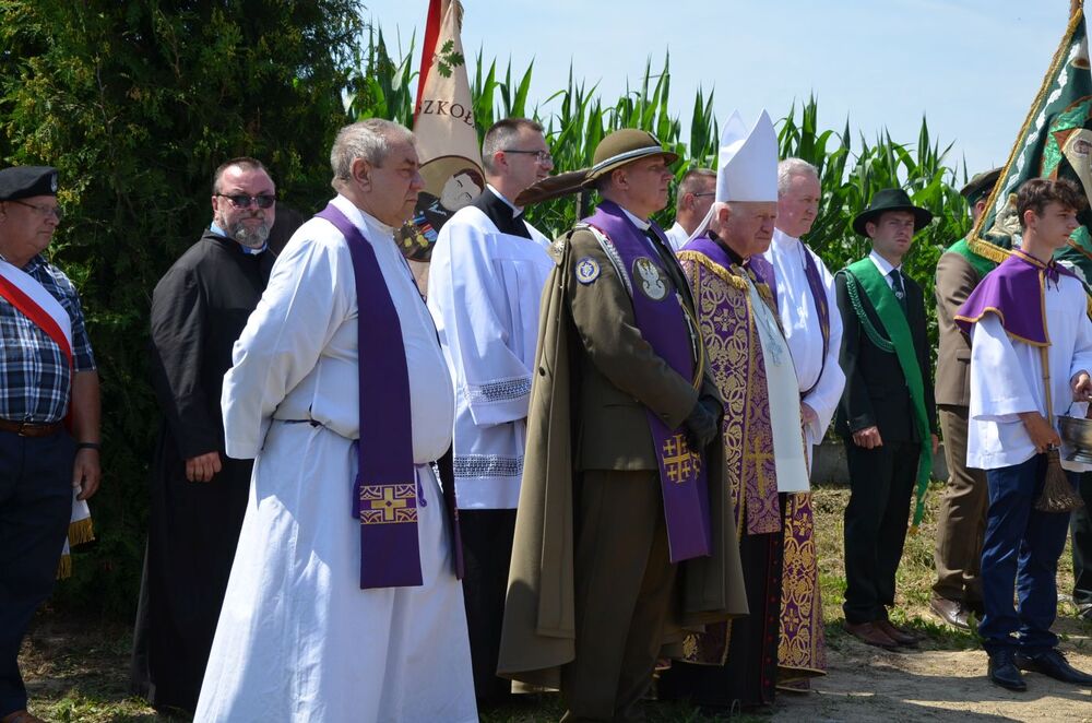 Uroczystości pogrzebowe 14 żołnierzy Wojska Polskiego zamordowanych w lipcu 1946 r. przez nacjonalistów ukraińskich – Jawornik Ruski, 29 lipca 2022. Fot. Katarzyna Gajda-Bator IPN O/Rzeszów