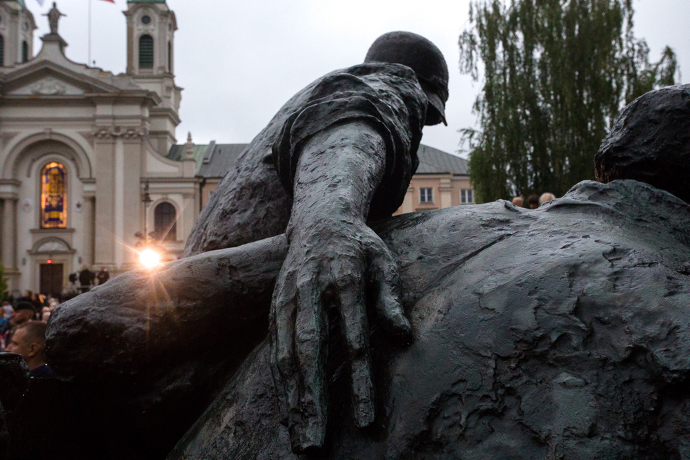 Uroczystości w hołdzie powstańcom przy pomniku Powstania Warszawskiego na pl. Krasińskich – Warszawa, 31 lipca 2022. Fot. Sławek Kasper (IPN)