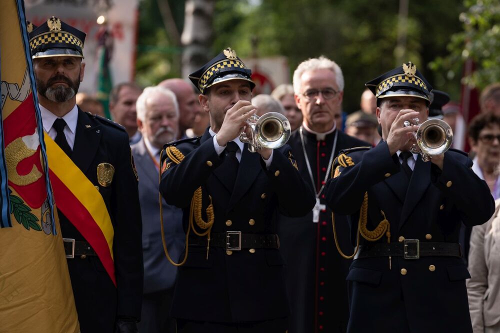 Uroczystości w 78. rocznicę wybuchu Powstania Warszawskiego przy pomniku Gloria Victis na Powązkach Wojskowych – Warszawa, 1 sierpnia 2022. Fot. Mikołaj Bujak (IPN)