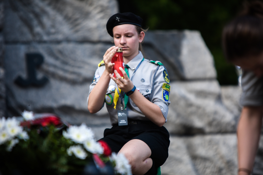 Uroczystości rocznicowe na Cmentarzu Powstańców Warszawy na Woli – Warszawa, 1 sierpnia 2022. fot. Sławek Kasper (IPN)