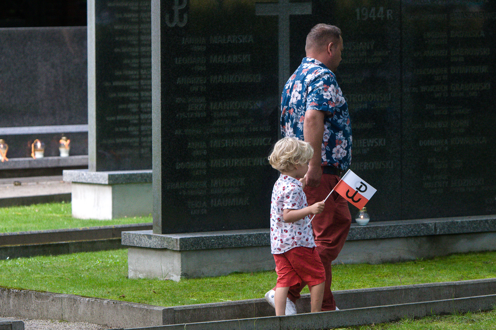 Uroczystości rocznicowe na Cmentarzu Powstańców Warszawy na Woli – Warszawa, 1 sierpnia 2022. fot. Sławek Kasper (IPN)