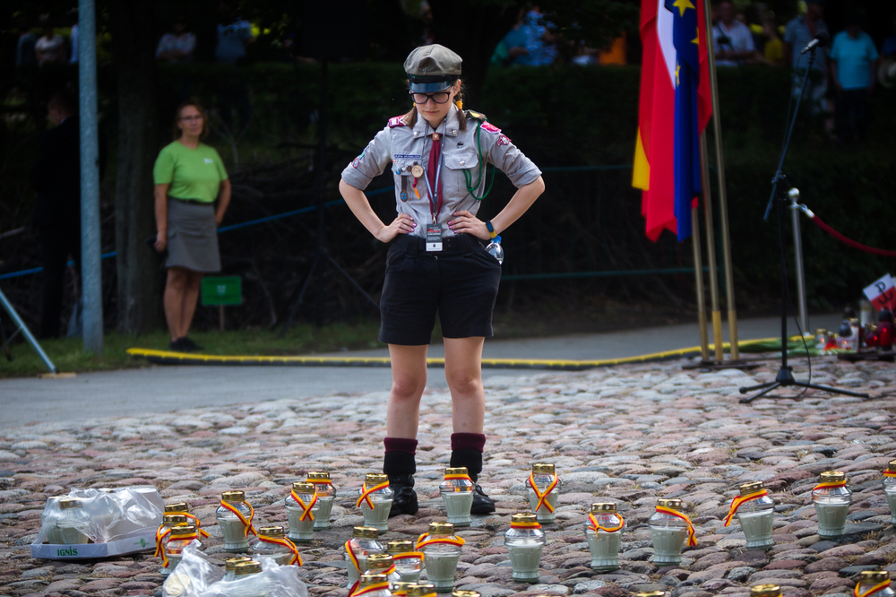 Uroczystości rocznicowe na Cmentarzu Powstańców Warszawy na Woli – Warszawa, 1 sierpnia 2022. fot. Sławek Kasper (IPN)
