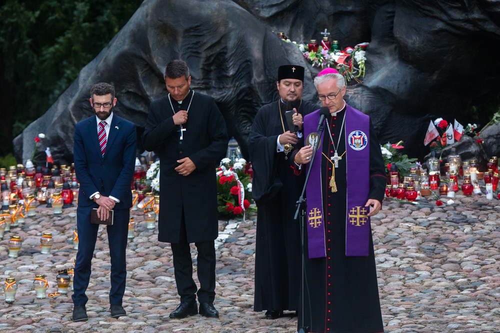 Uroczystości rocznicowe na Cmentarzu Powstańców Warszawy na Woli – Warszawa, 1 sierpnia 2022. fot. Sławek Kasper (IPN)