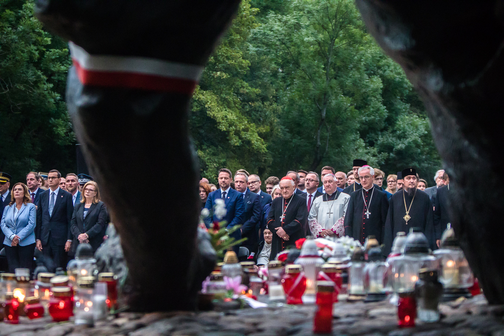 Uroczystości rocznicowe na Cmentarzu Powstańców Warszawy na Woli – Warszawa, 1 sierpnia 2022. fot. Sławek Kasper (IPN)