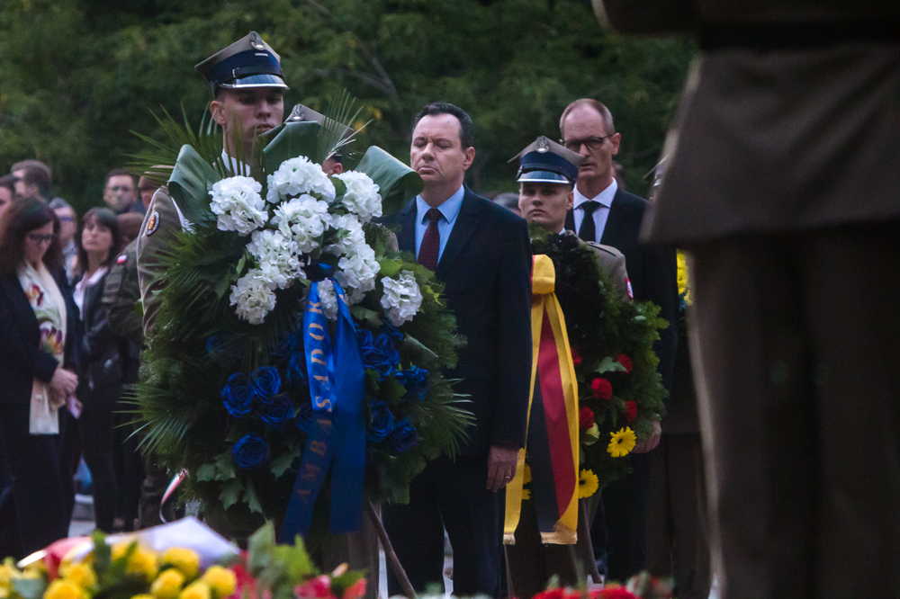 Ambasador Izraela Yacov Livne. Uroczystości rocznicowe na Cmentarzu Powstańców Warszawy na Woli – Warszawa, 1 sierpnia 2022. fot. Sławek Kasper (IPN)