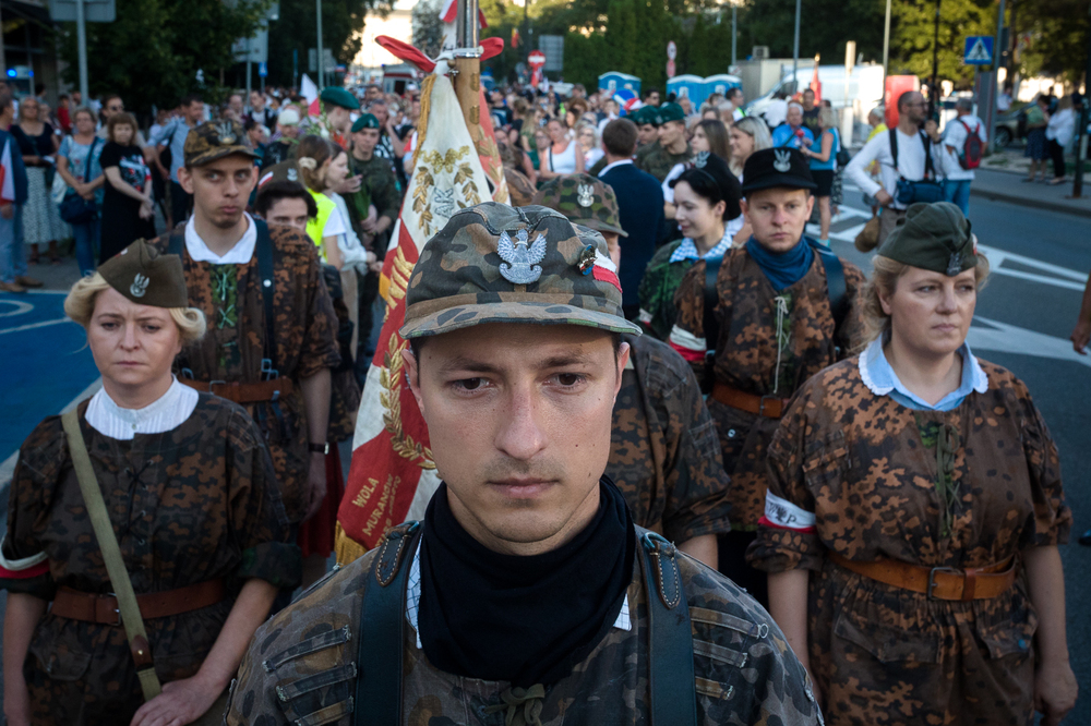 Uroczystości ku czci ofiar cywilnych powstania warszawskiego. Fot. Sławek Kasper (IPN)