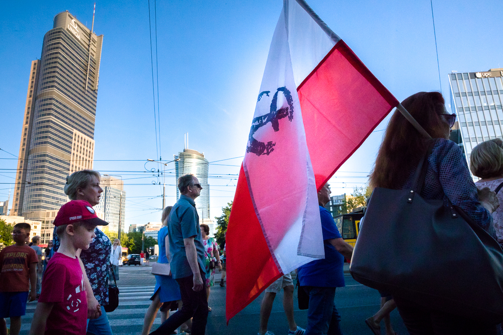 Uroczystości ku czci ofiar cywilnych powstania warszawskiego. Fot. Sławek Kasper (IPN)
