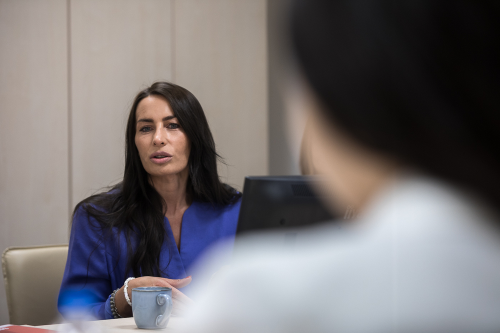 Delegacja Obywatelskiego Sojuszu Obrony Praw Człowieka w Korei Północnej (NKHR) z wizytą w IPN. Spotkanie z Magdaleną Hajduk, dyrektor Biura Nowych Technologii – Warszawa, 9 sierpnia 2022. Fot. Sławek Kasper (IPN)