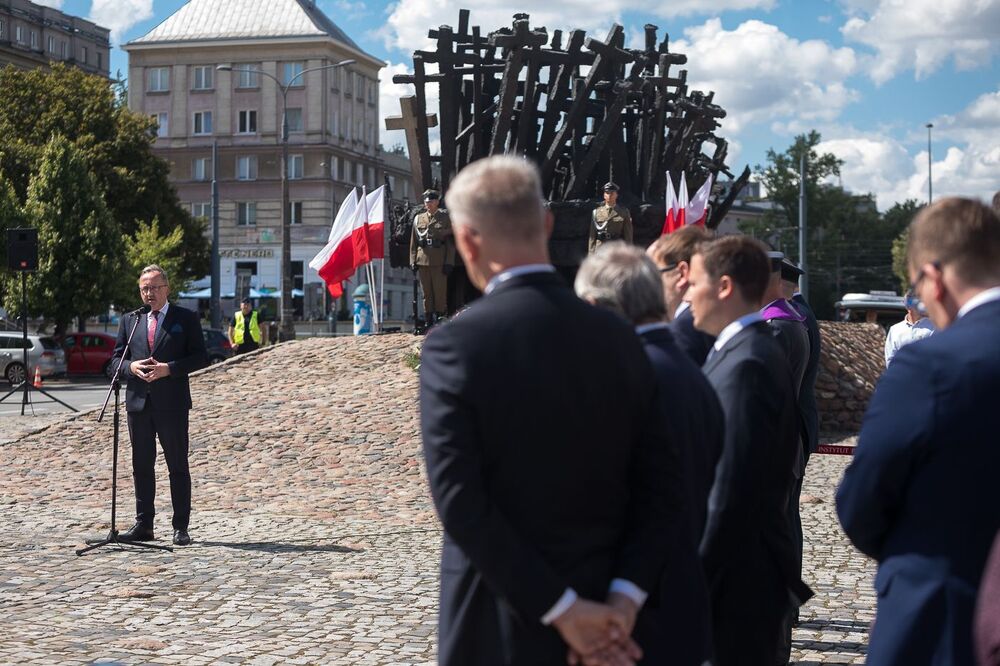 Uroczystość ku czci Polaków pomordowanych przez Sowietów w latach 1937–1938 w ramach tzw. operacji polskiej – Warszawa, 11 sierpnia 2022. Fot. Sławek Kasper (IPN)