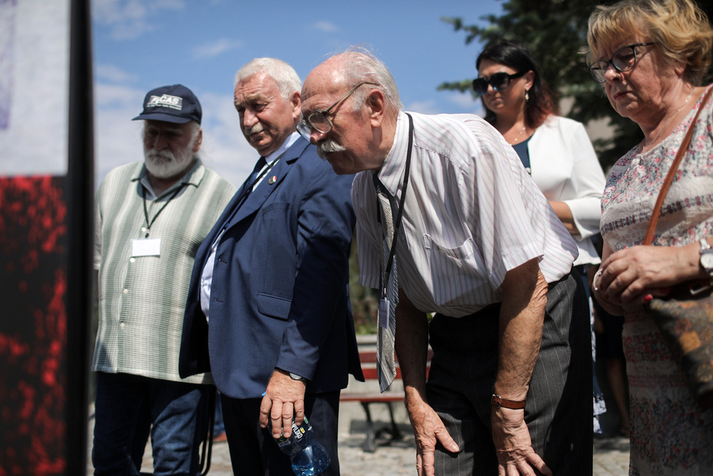 Wystawa plenerowa dotycząca pacyfikacji Ośrodka Odosobnienia w Kwidzynie w 1982 roku – Kwidzyn, 14 sierpnia 2022. Fot. Sławek Kasper (IPN)