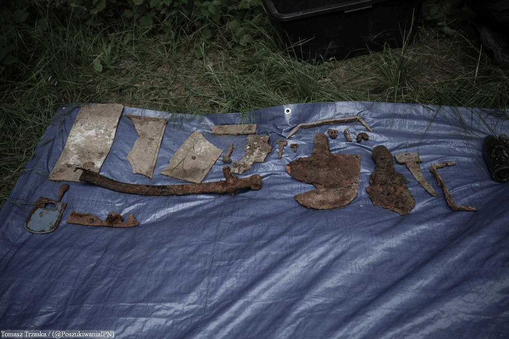 Muczne: poszukiwanie szczątków ofiar zbrodni UPA. Fot. ks. Tomasz Trzaska (IPN)