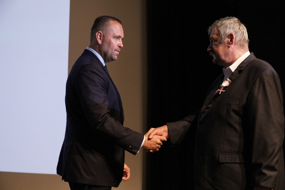 Uroczystość wręczenia Krzyży Wolności i Solidarności – Kwidzyn, 14 sierpnia 2022. Fot. Marcin Węgliński (OIPN Gdańsk)