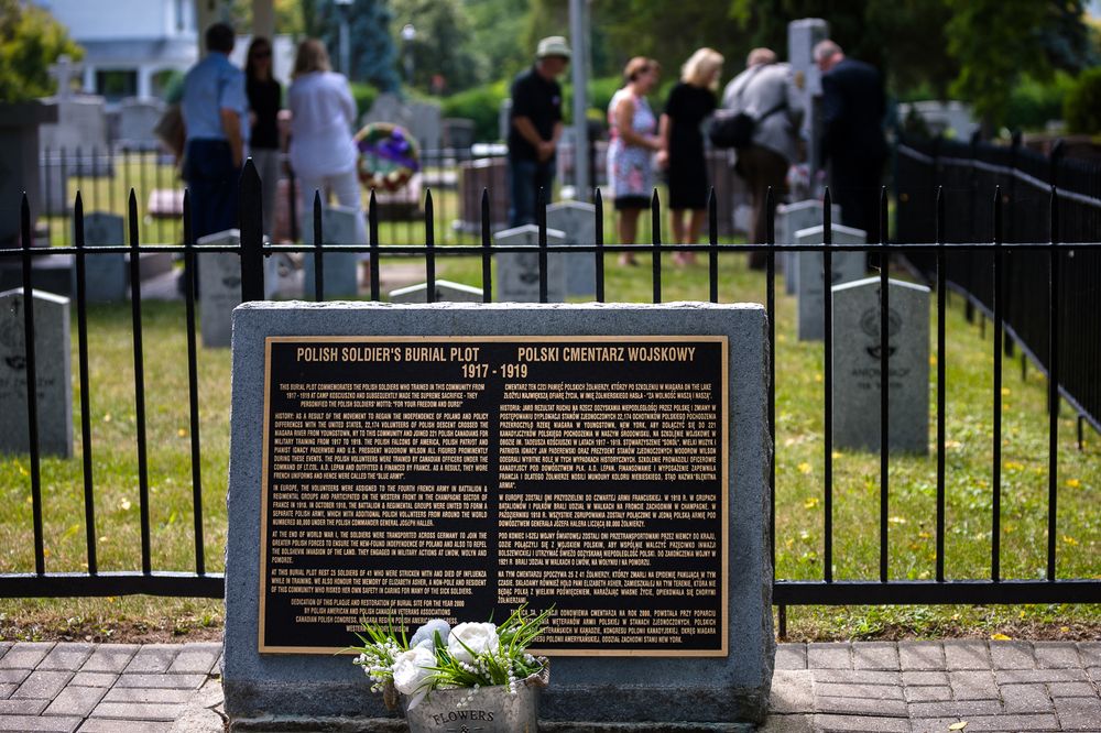 Polski cmentarz wojskowy w Niagara on the Lake (Kanada) – 23 sierpnia 2022. Fot. Sławek Kasper (IPN)