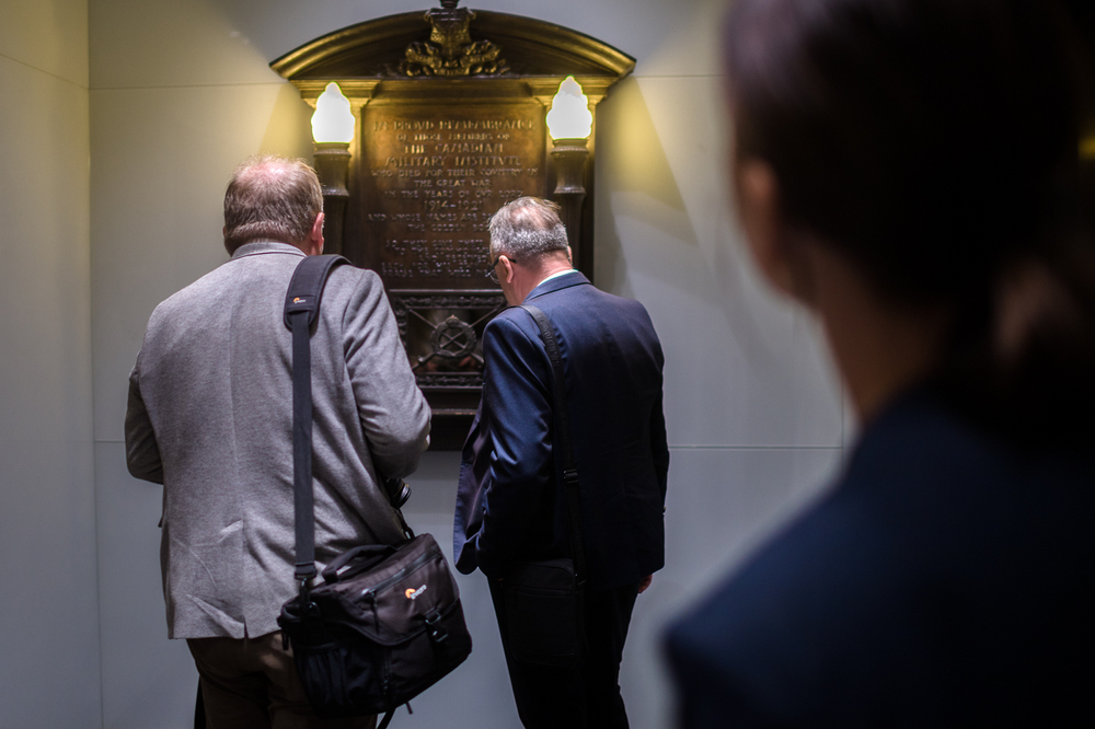 Przedstawiciele IPN z wizytą w Królewskim Kanadyjskim Instytucie Wojskowym – 24 sierpnia 2022. Fot. Sławek Kasper (IPN)