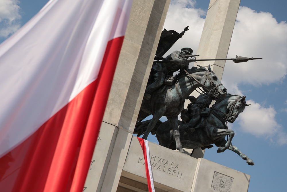 Odsłonięcie pomnika Chwały Kawalerii i Artylerii Konnej – Wolica Śniatycka, 28 sierpnia 2022. Fot. Mikołaj Bujak (IPN)