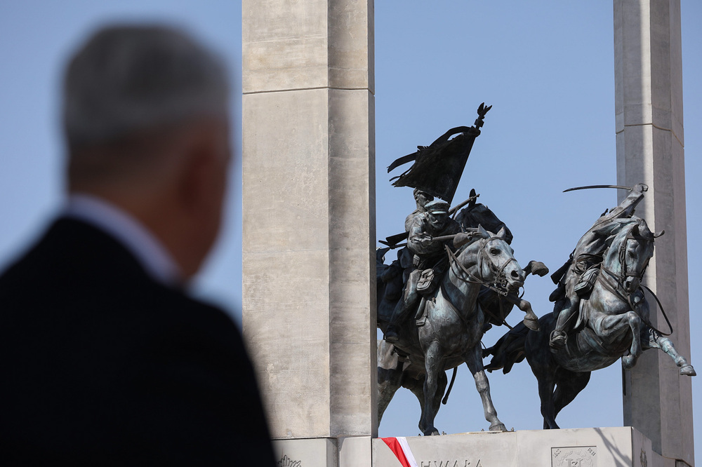 Odsłonięcie pomnika Chwały Kawalerii i Artylerii Konnej – Wolica Śniatycka, 28 sierpnia 2022. Fot. Mikołaj Bujak (IPN)