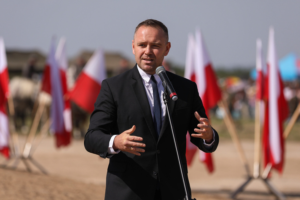 Dr Karol Nawrocki – Wolica Śniatycka, 28 sierpnia 2022. Fot. Mikołaj Bujak (IPN)