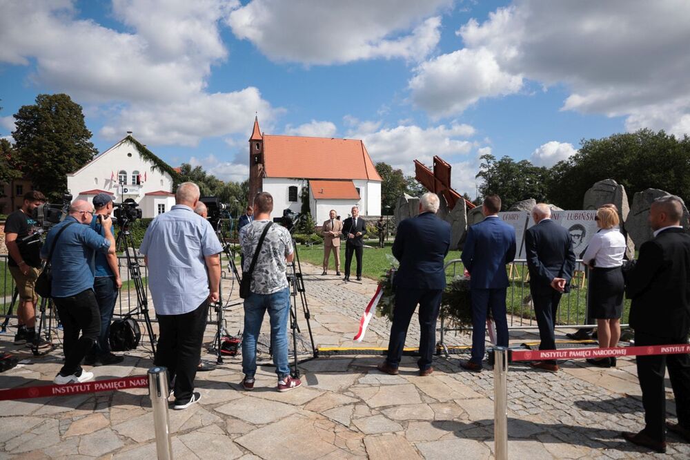 Konferencja prasowa w 40. rocznicę zbrodni w Lubinie – 29 sierpnia 2022. Fot. Mikołaj Bujak (IPN)