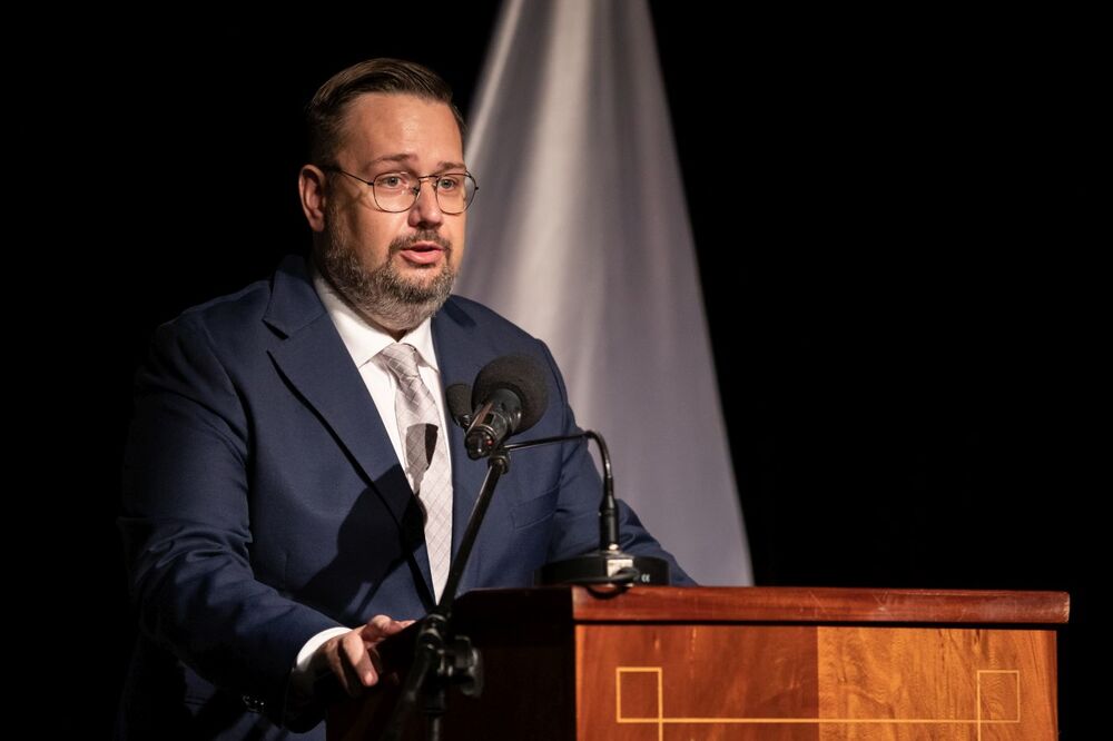 Uroczystość wręczenia Krzyży Wolności i Solidarności – Polkowice, 29 sierpnia 2022. Fot. Mikołaj Bujak (IPN)