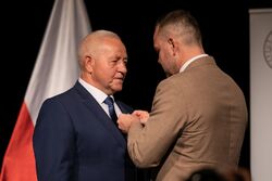 Eugeniusz Liszewski odznaczony Krzyżem Wolności i Solidarności – Polkowice, 29 sierpnia 2022. Fot. Mikołaj Bujak (IPN)