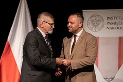 Józef Kowalik odznaczony Krzyżem Wolności i Solidarności – Polkowice, 29 sierpnia 2022. Fot. Mikołaj Bujak (IPN)
