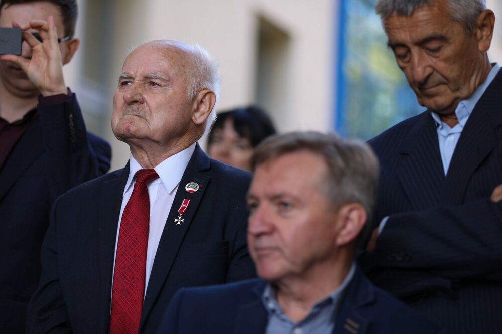 Odsłonięcie tablicy upamiętniającej gdańskich portowców – Gdańsk, 31 sierpnia 2022. Fot. Mikołaj Bujak (IPN)