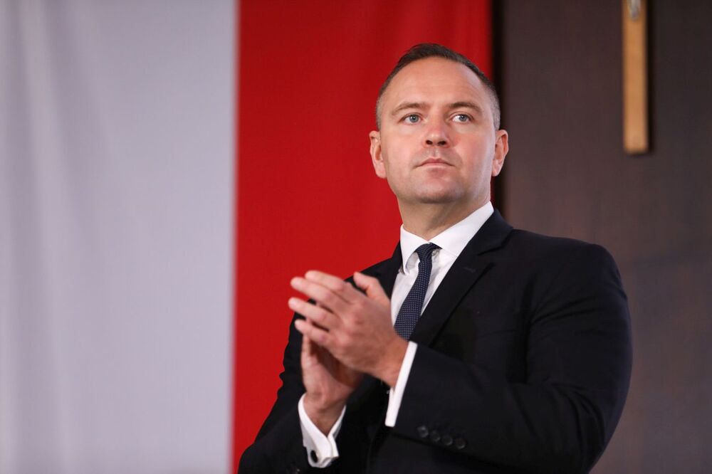 Dr Karol Nawrocki, prezes IPN, podczas uroczystości wręczenia Krzyży Wolności i Solidarności działaczom opozycji antykomunistycznej – Gdańsk, 31 sierpnia 2022. Fot. Mikołaj Bujak (IPN)