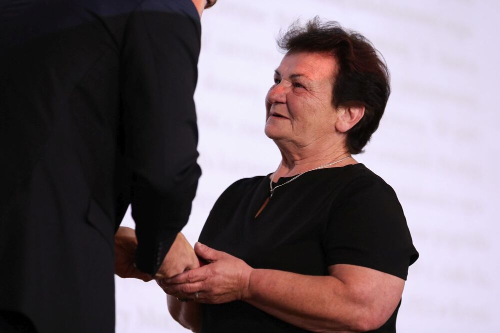 Uroczystość wręczenia Krzyży Wolności i Solidarności działaczom opozycji antykomunistycznej – Gdańsk, 31 sierpnia 2022. Fot. Mikołaj Bujak (IPN)