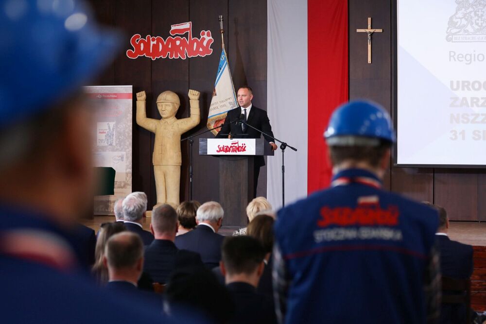 Obchody 42. rocznicy Sierpnia '80 i powstania NSZZ „Solidarność” w Sali BHP w Gdańsku – 31 sierpnia 2022. Fot. Mikołaj Bujak (IPN)