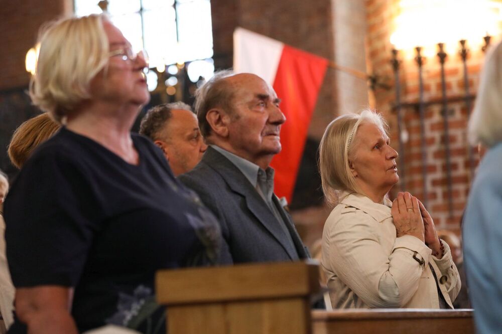 Msza św. w bazylice św. Brygidy podczas obchodów 42. rocznicy Sierpnia '80 i powstania NSZZ „Solidarność” – Gdańsk, 31 sierpnia 2022. Fot. Mikołaj Bujak (IPN)