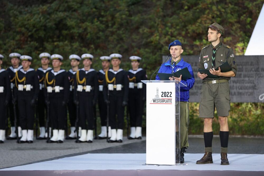 Obchody 83. rocznicy wybuchu II wojny światowej na Westerplatte – 1 września 2022. Fot. Mikołaj Bujak (IPN)