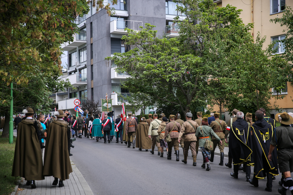 Uroczystość odsłonięcia Pomnika Żołnierzy Wyklętych Niezłomnych w Mielcu – 3 września 2022. Fot. Sławek Kasper (IPN)