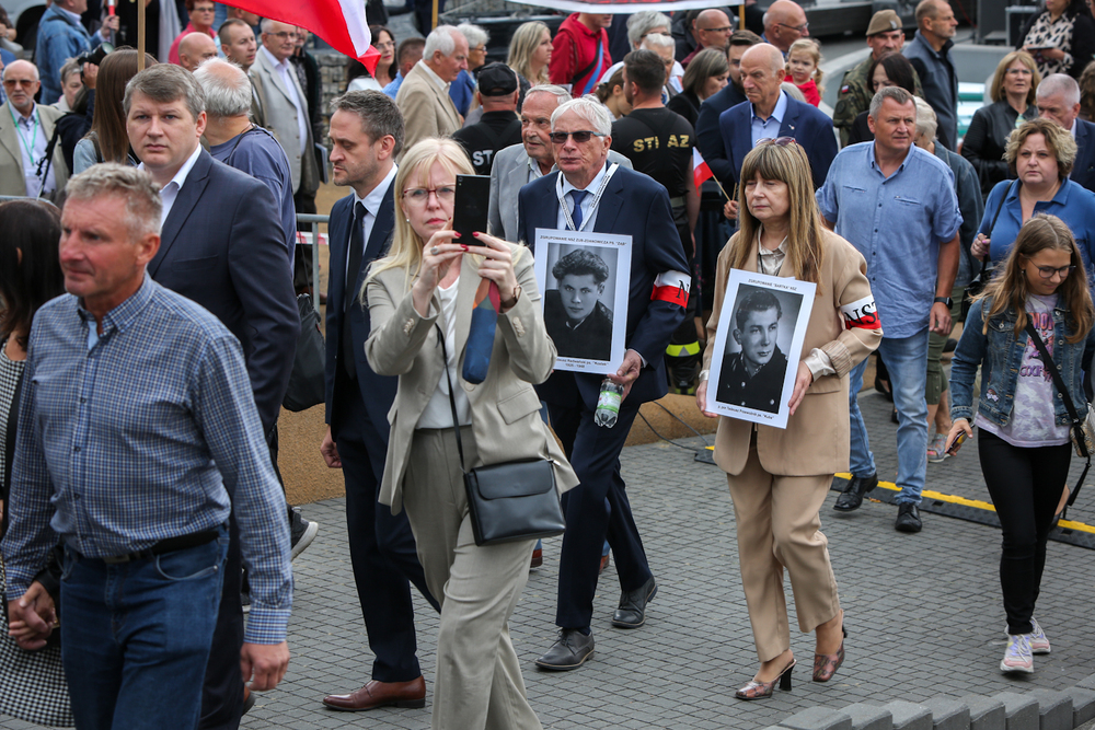 Uroczystość odsłonięcia Pomnika Żołnierzy Wyklętych Niezłomnych w Mielcu – 3 września 2022. Fot. Sławek Kasper (IPN)