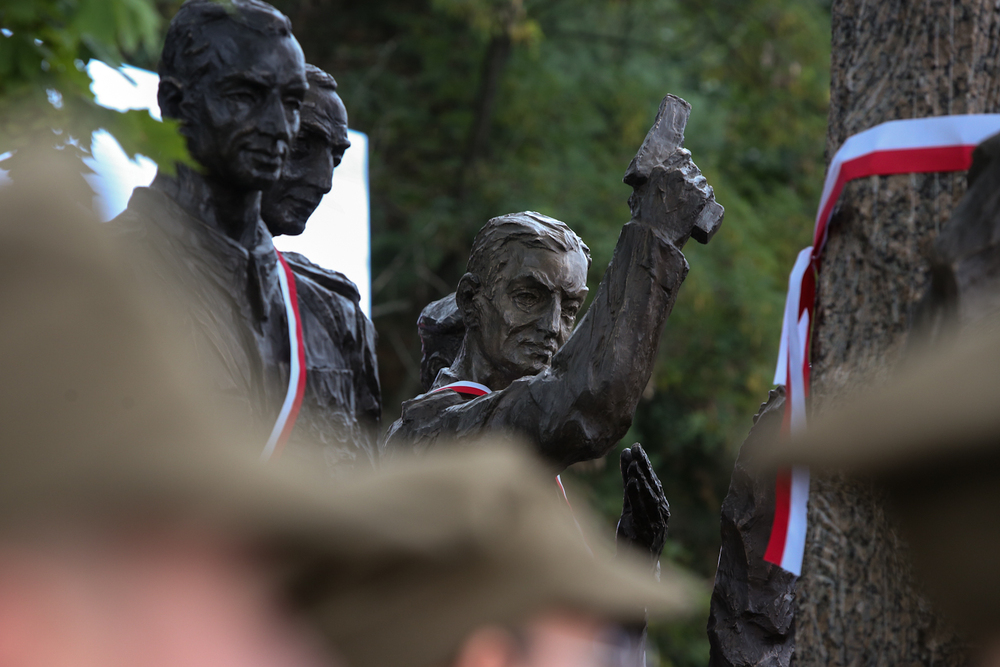 Uroczystość odsłonięcia Pomnika Żołnierzy Wyklętych Niezłomnych w Mielcu – 3 września 2022. Fot. Sławek Kasper (IPN)