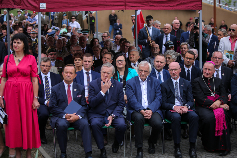 Uroczystość odsłonięcia Pomnika Żołnierzy Wyklętych Niezłomnych w Mielcu – 3 września 2022. Fot. Sławek Kasper (IPN)