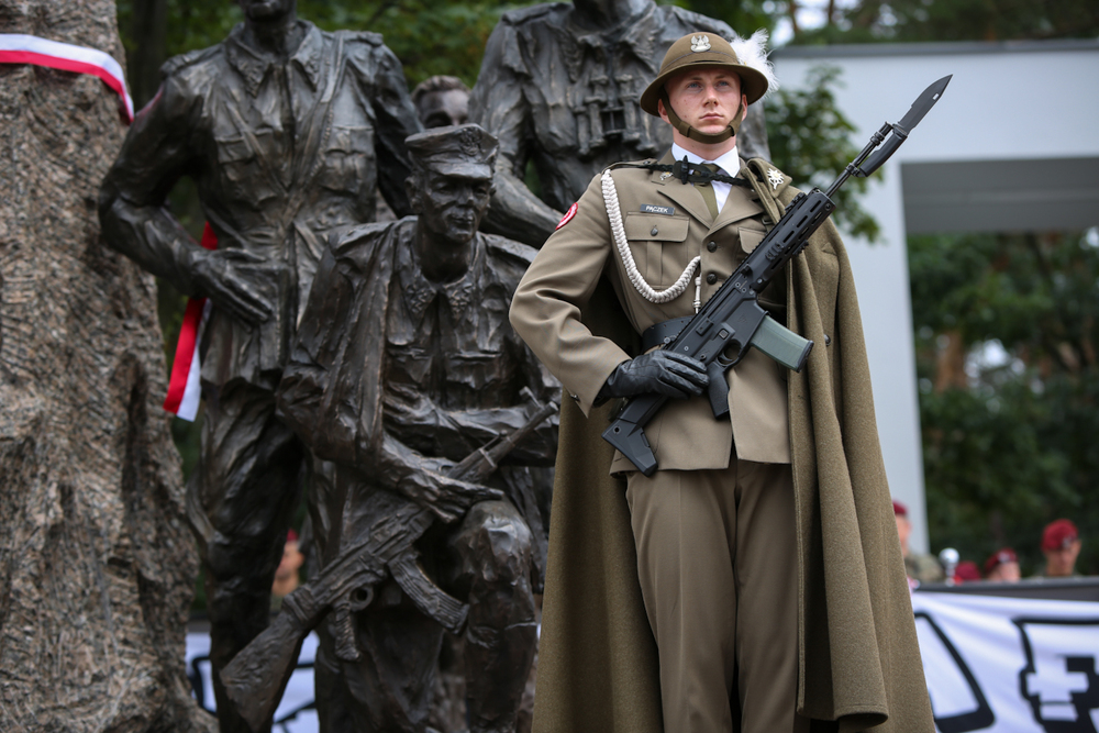 Uroczystość odsłonięcia Pomnika Żołnierzy Wyklętych Niezłomnych w Mielcu – 3 września 2022. Fot. Sławek Kasper (IPN)