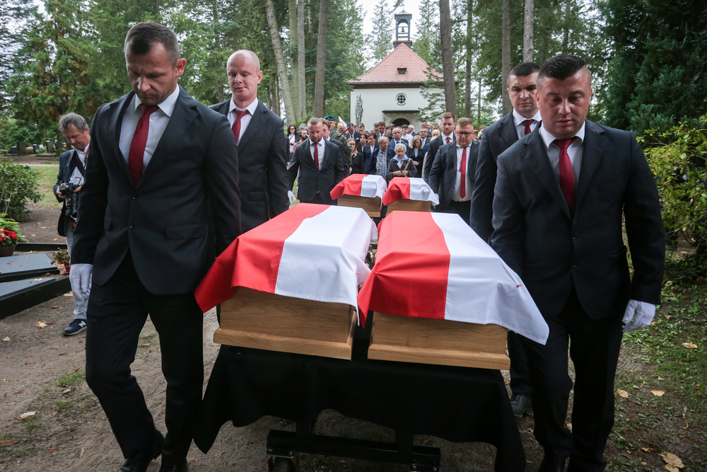 Pogrzeb polskich więźniarek KL Ravensbrück – Fürstenberg/Havel, 6 września 2022. Fot. Sławek Kasper (IPN)