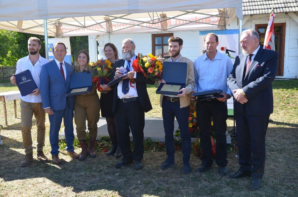 Uhonorowanie Abrahama Izaaka Segala odznaką „Zasłużony dla Województwa Podkarpackiego” – Markowa, 6 września 2022. Fot. Katarzyna Gajda-Bator (IPN)