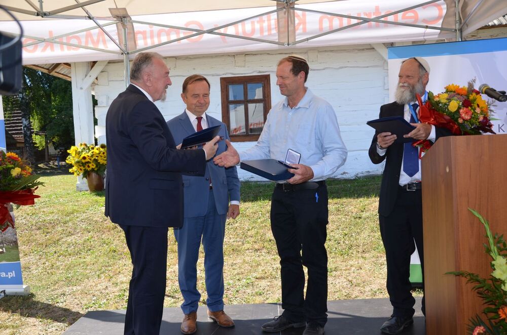 Uhonorowanie Abrahama Izaaka Segala odznaką „Zasłużony dla Województwa Podkarpackiego” – Markowa, 6 września 2022. Fot. Katarzyna Gajda-Bator (IPN)