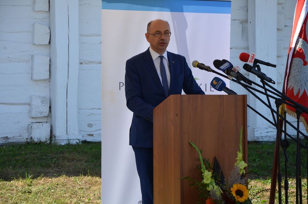 Dr Mateusz Szpytma, wiceprezes IPN. Uhonorowanie Abrahama Izaaka Segala odznaką „Zasłużony dla Województwa Podkarpackiego” – Markowa, 6 września 2022. Fot. Katarzyna Gajda-Bator (IPN)