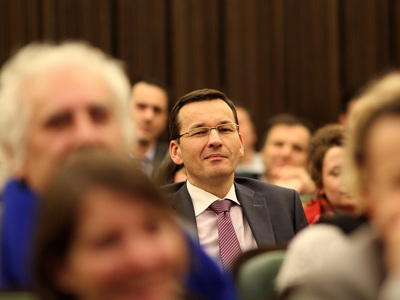 wicepremier Mateusz Morawiecki – Warszawa, 24 lutego 2017 (fot. Marcin Jurkiewicz/IPN)