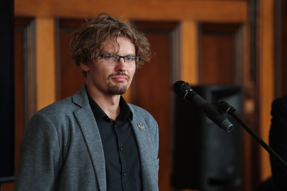 Prezentacja reprintu Księgi Pamiątkowej Kazimierza Papée – Gdańsk, 15 września 2022. Fot. Mikołaj Bujak (IPN)