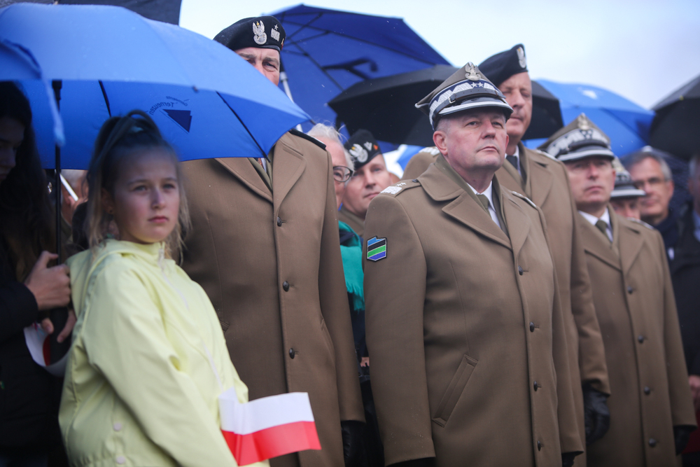 Uroczystość odsłonięcia pomnika generała Stanisława Maczka w Terneuzen – 16 września 2022. Fot. Sławek Kasper (IPN)