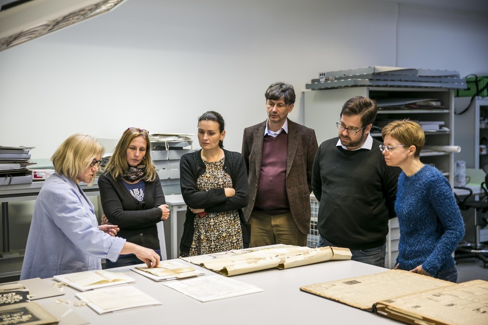 Przedstawiciele Słowackiego Instytutu Pamięci Narodu z wizytą w Archiwum IPN – Warszawa, 19-20 września 2022. Fot. Katarzyna Adamów (IPN)