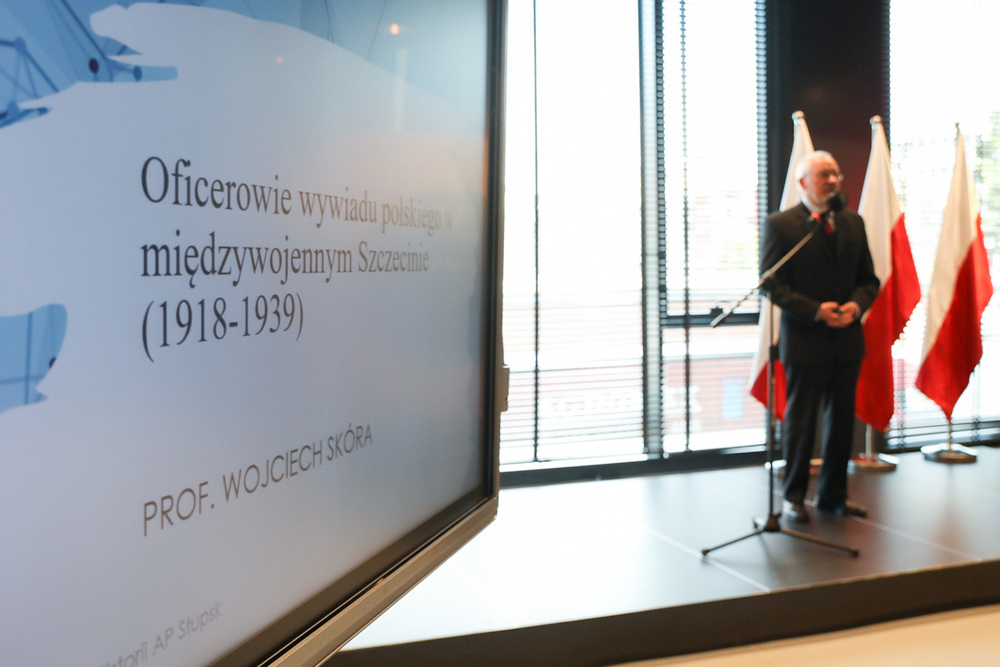 Wkład prof. Wojciecha Skóry pt.: „Oficerowie wywiadu polskiego w międzywojennym Szczecinie 1918-1939” – Szczecin, 22 września 2022. Fot. Mikołaj Bujak (IPN)