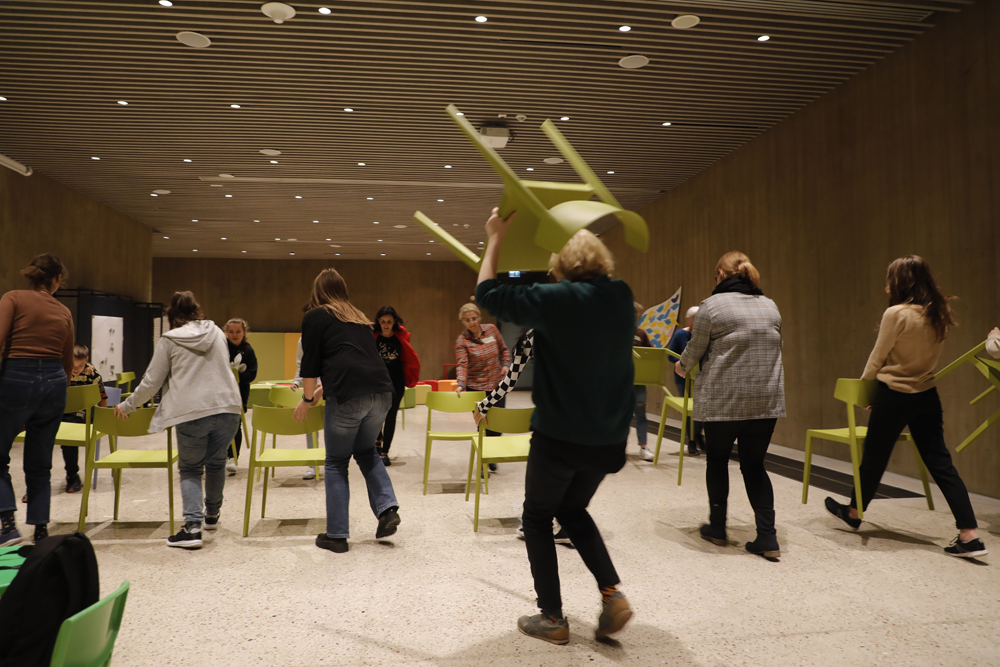 Warsztaty towarzyszące finałowi konkursu „NiezwyciężONE. Bohaterki Niepodległej”. Fot. Piotr Życieński (IPN)