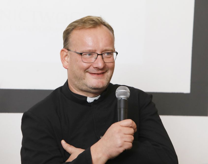Ks. dr Jarosław Wąsowicz SDB, autor książki „Defensor Ecclesiae…” – Warszawa, 26 września 2022. Fot. Piotr Życieński (IPN)