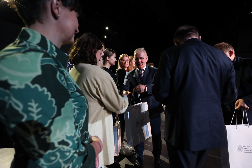 Wręczenie nagród laureatom gry miejskiej „Polskie Państwo Podziemne” – 27 września 2022. Fot. Mikołaj Bujak (IPN)